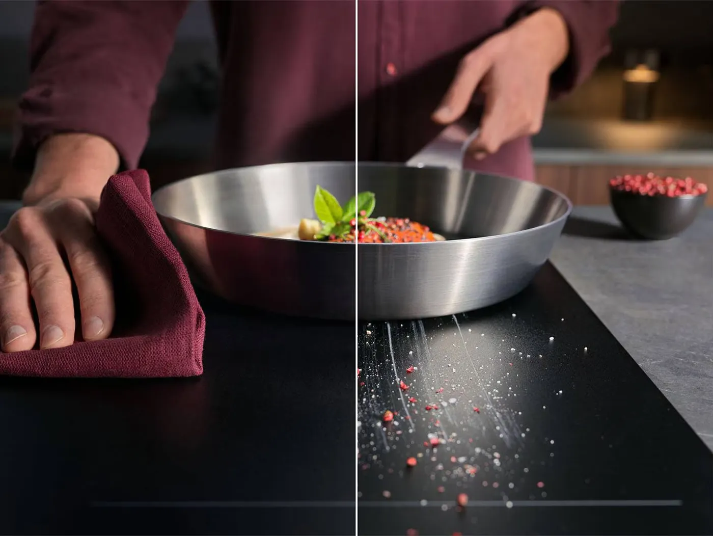 SaphirMatt Induction Hob, Scratch Resistant